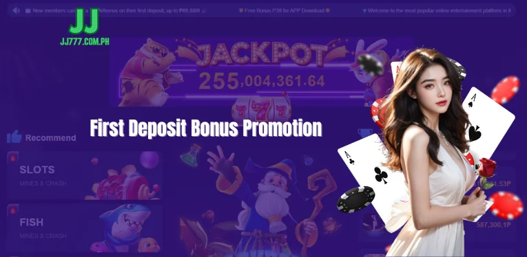 Exciting First Deposit Bonus for JJ777 Newbies